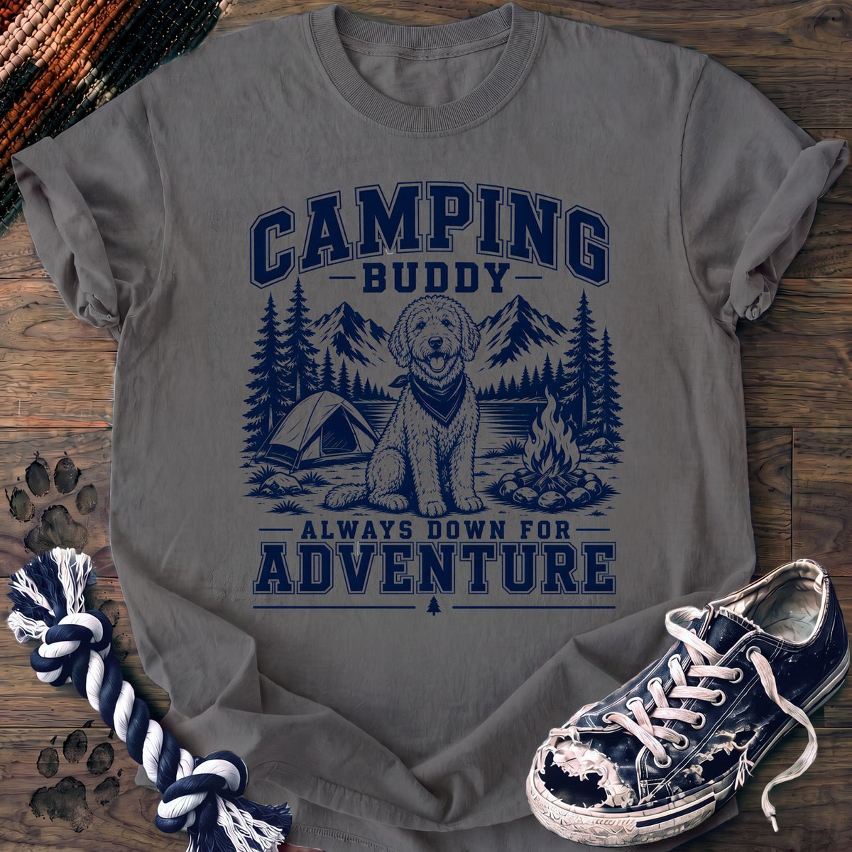Camping Buddy Always Down For Adventure - Goldendoodle - PAWSSION CLUB