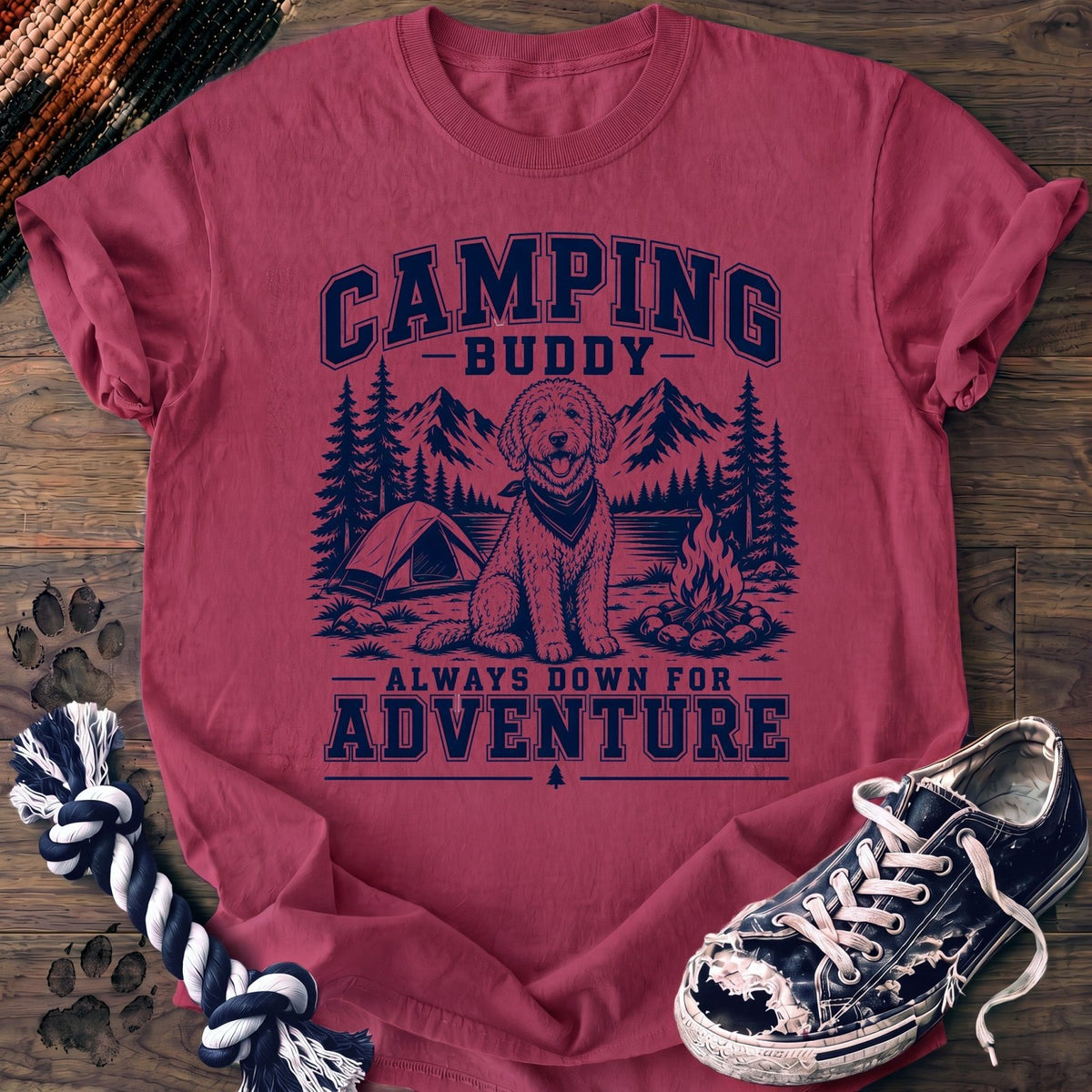 Camping Buddy Always Down For Adventure - Goldendoodle - PAWSSION CLUB