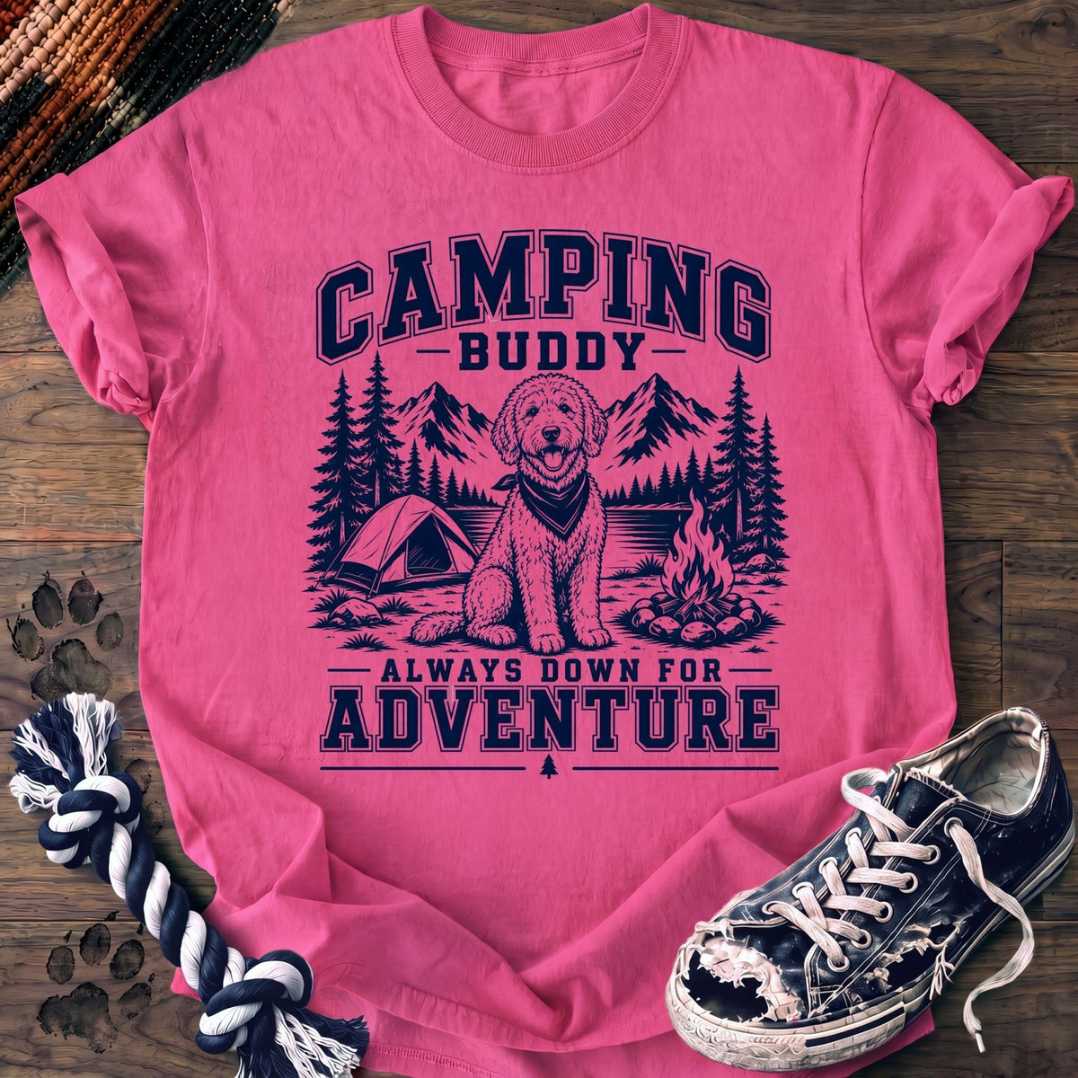 Camping Buddy Always Down For Adventure - Goldendoodle - PAWSSION CLUB