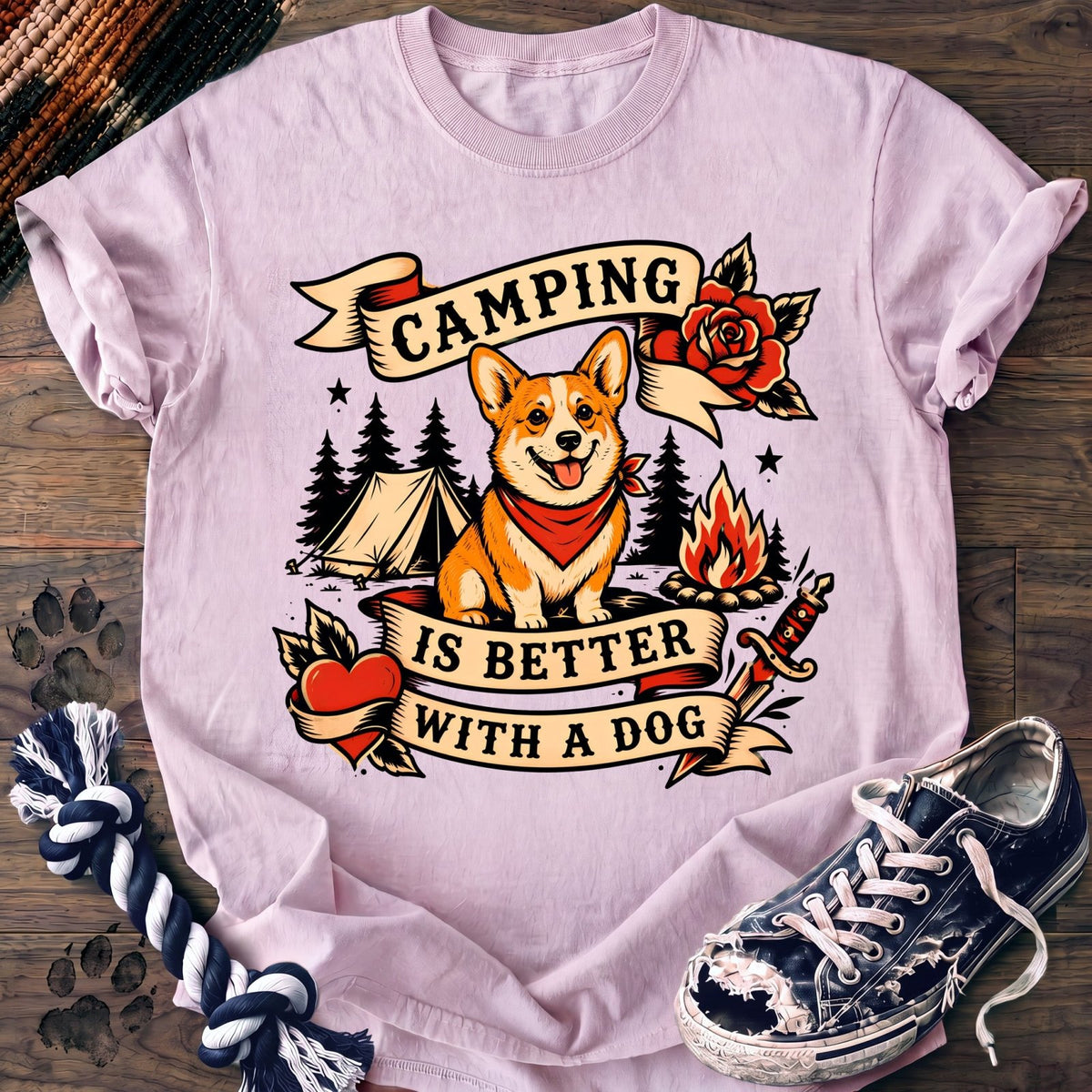 Camping Is Better With A Dog - Corgi - PAWSSION CLUB