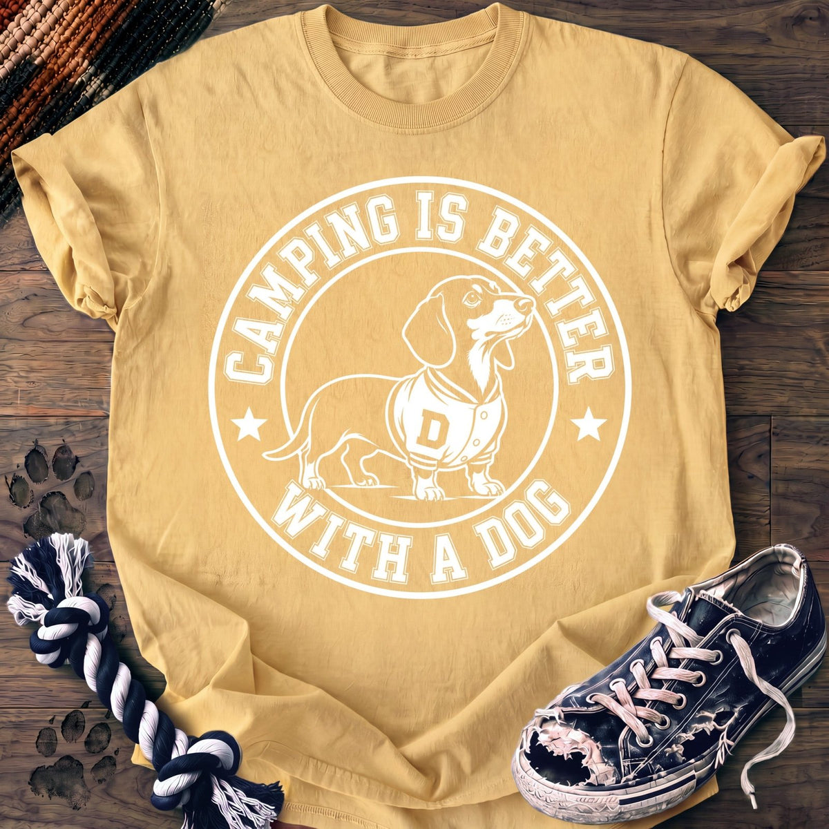 Camping Is Better With A Dog - Dachshund - PAWSSION CLUB