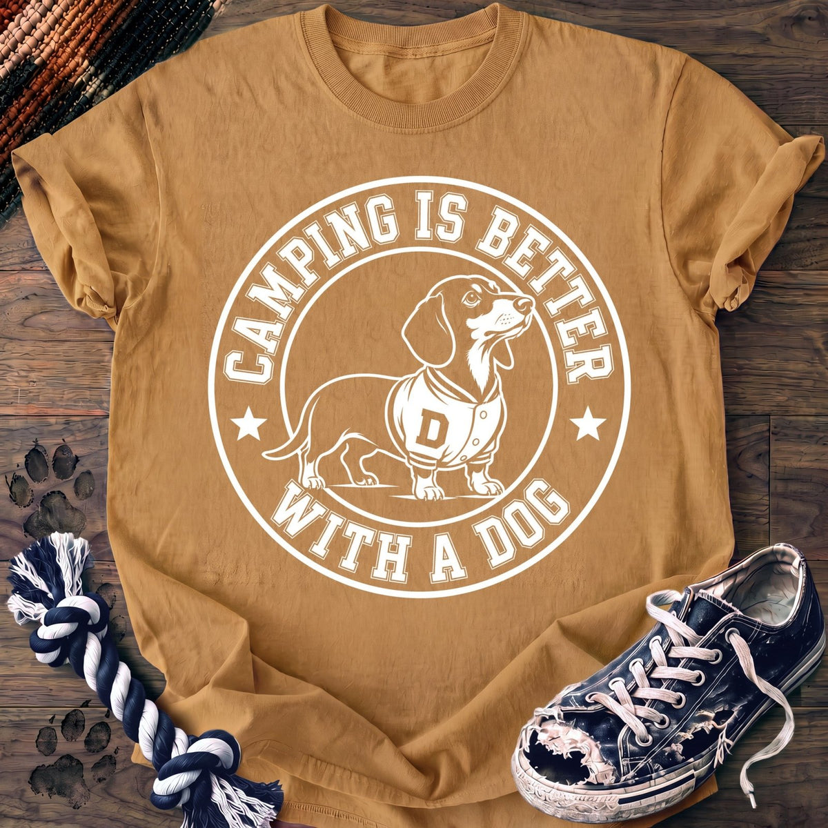 Camping Is Better With A Dog - Dachshund - PAWSSION CLUB