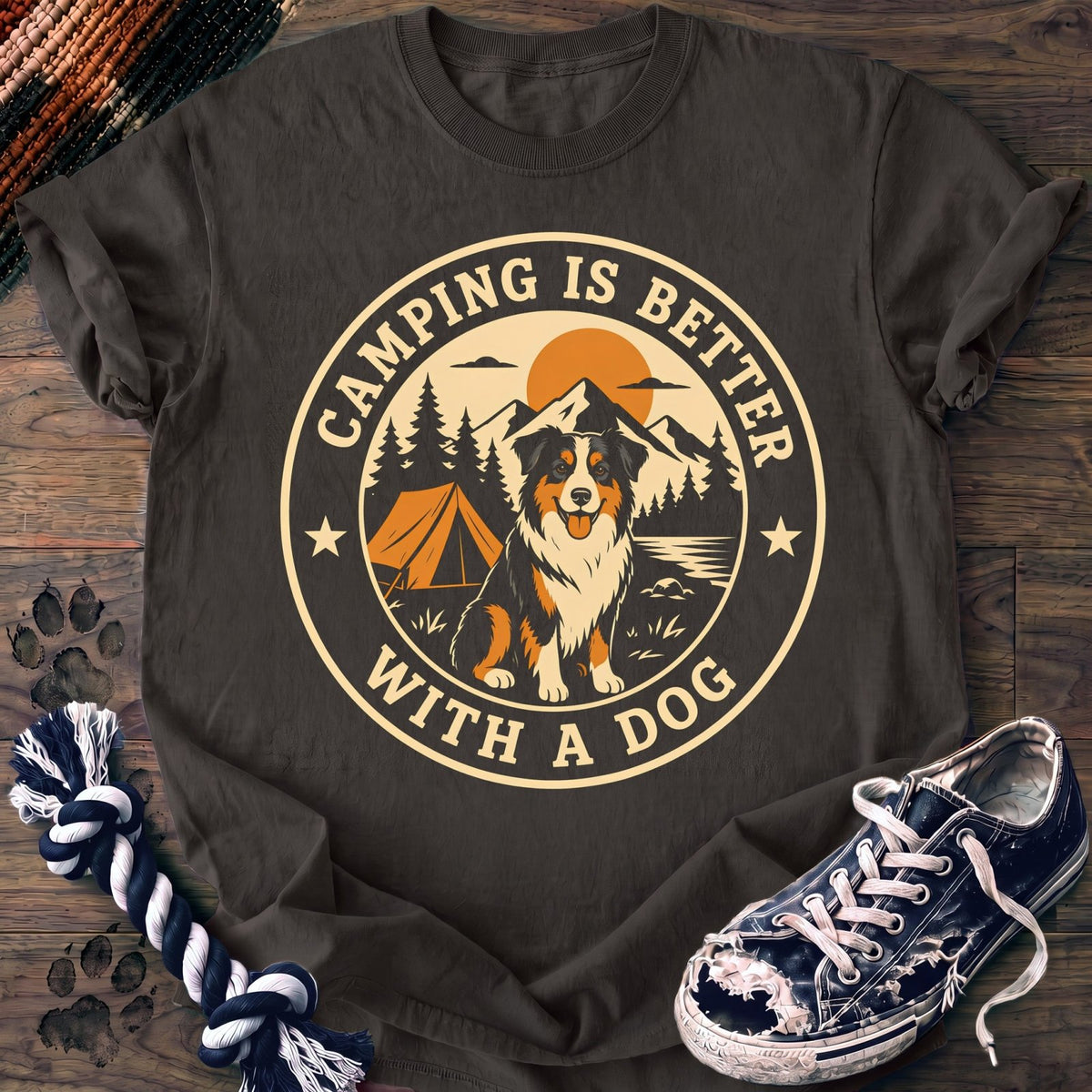 Camping Is Better With A Dog - Mixed Breed - PAWSSION CLUB