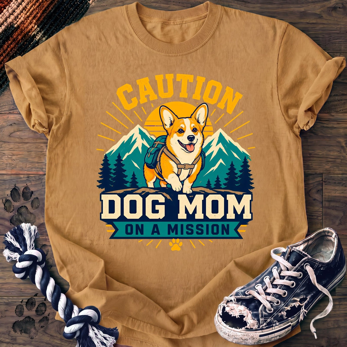 Caution Dog Mom On A Mission - Corgi - PAWSSION CLUB