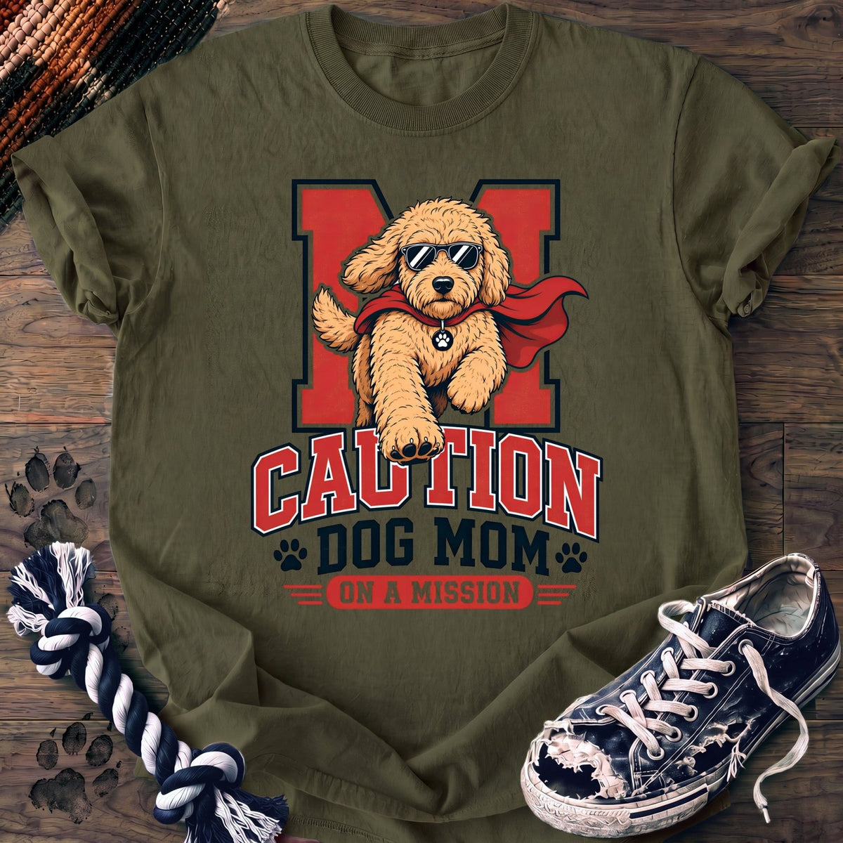 Caution Dog Mom On A Mission - Goldendoodle - PAWSSION CLUB
