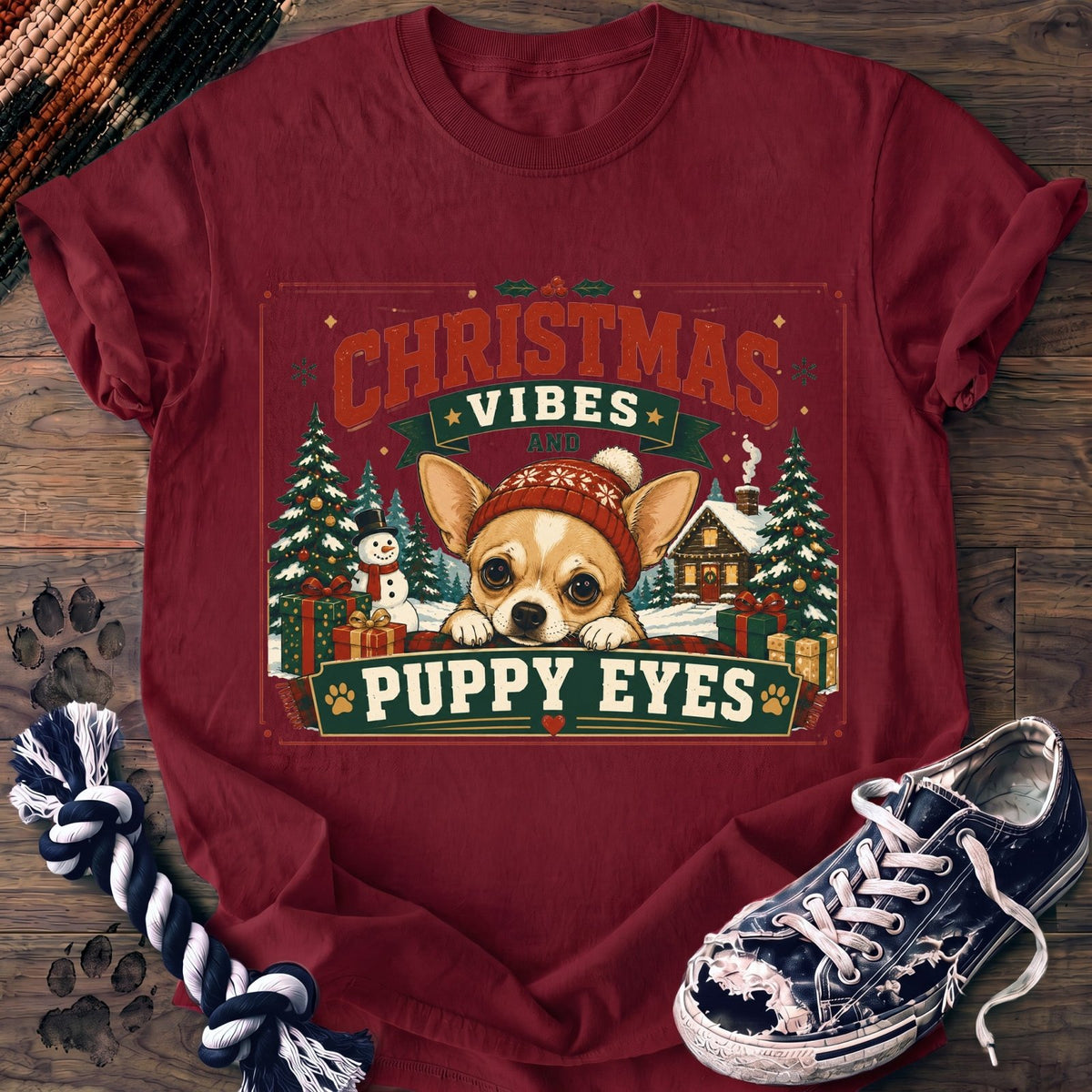Christmas Vibes Puppy Eyes - Chihuahua - PAWSSION CLUB