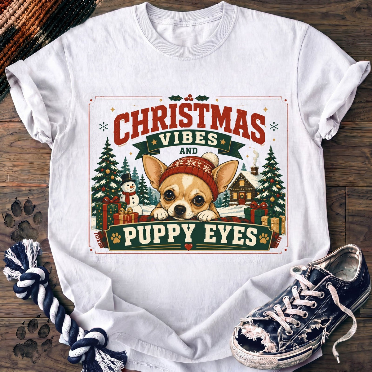 Christmas Vibes Puppy Eyes - Chihuahua - PAWSSION CLUB