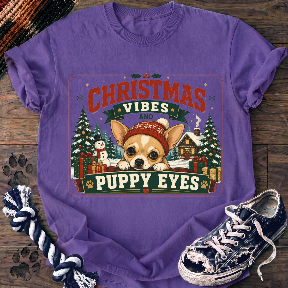 Christmas Vibes Puppy Eyes - Chihuahua - PAWSSION CLUB
