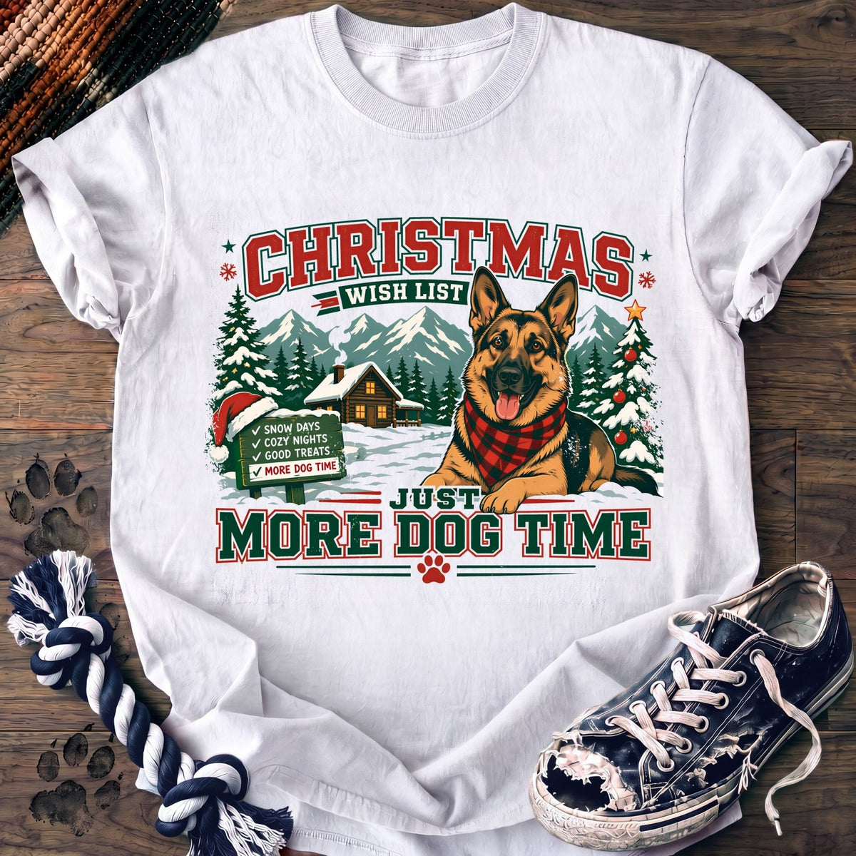 Christmas Wish List More Dog Time - German Shepherd - PAWSSION CLUB