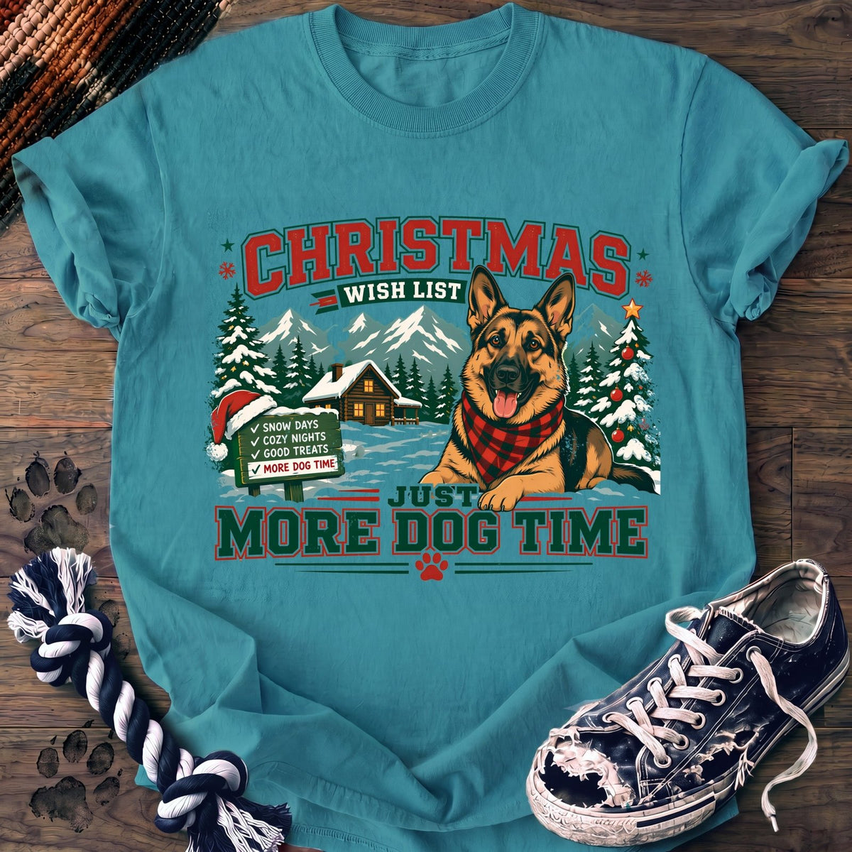 Christmas Wish List More Dog Time - German Shepherd - PAWSSION CLUB