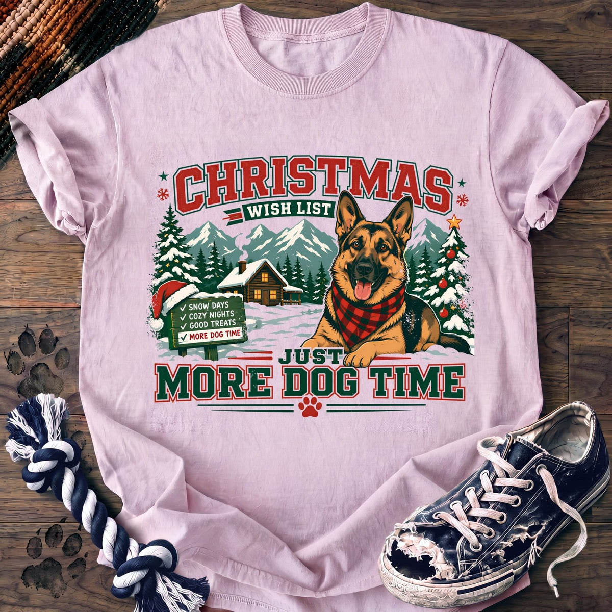Christmas Wish List More Dog Time - German Shepherd - PAWSSION CLUB