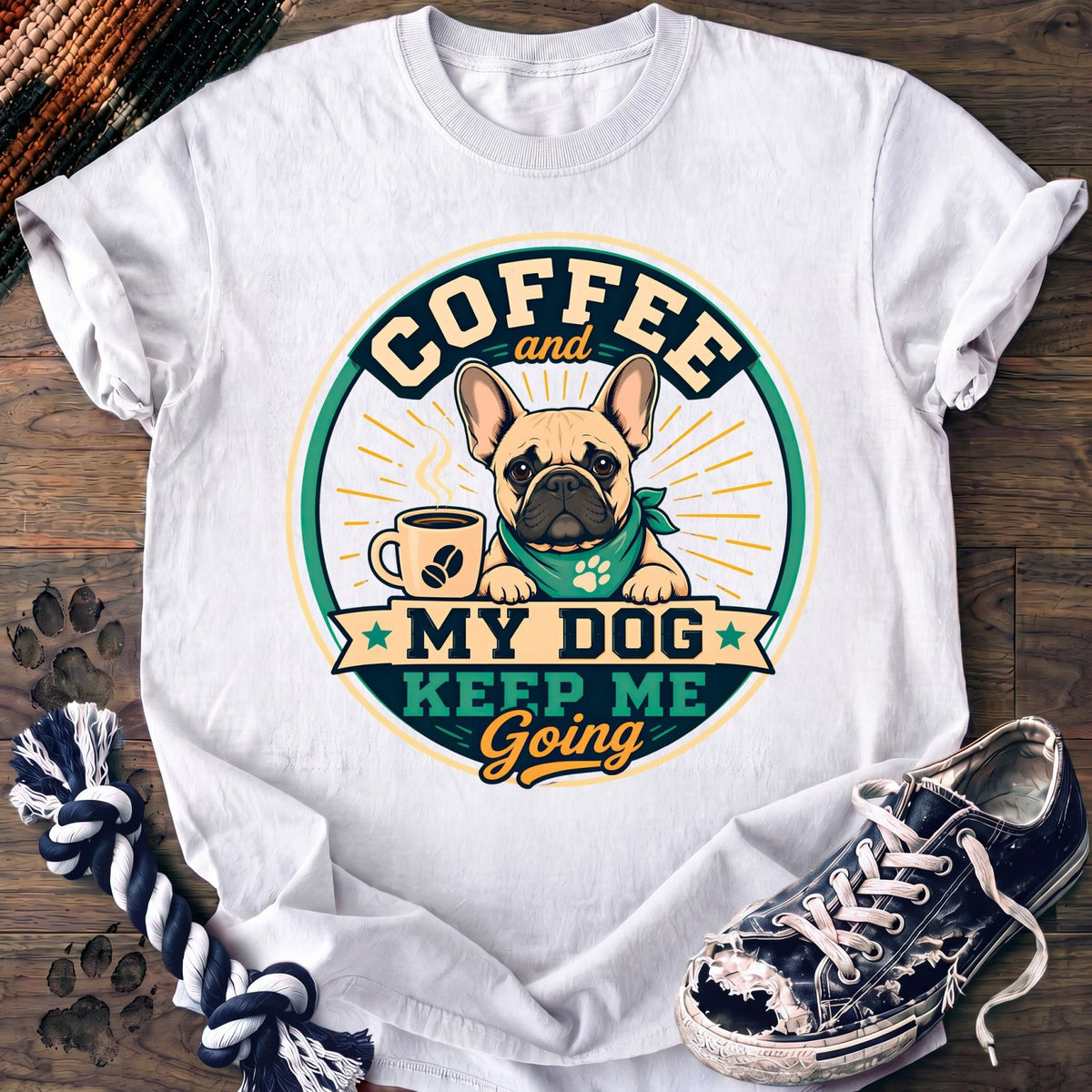 Coffee And My Dog Keep Me Going - French Bulldog - PAWSSION CLUB