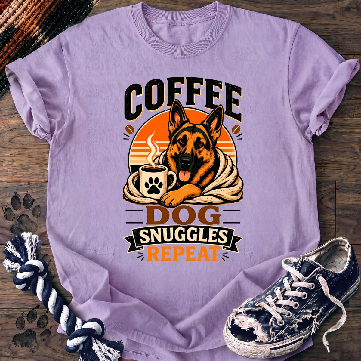 Coffee Dog Snuggles Repeat - German Shepherd - PAWSSION CLUB