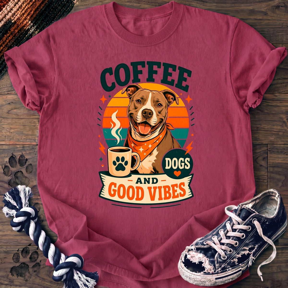 Coffee Dogs And Good Vibes - Pitbull - PAWSSION CLUB