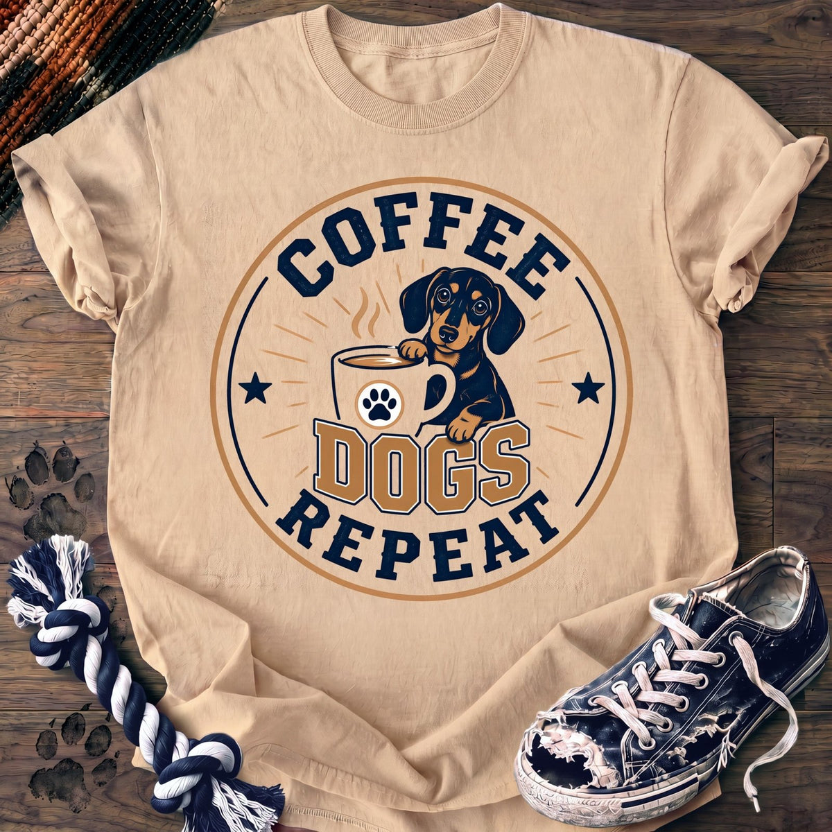 Coffee Dogs Repeat - Dachshund - PAWSSION CLUB