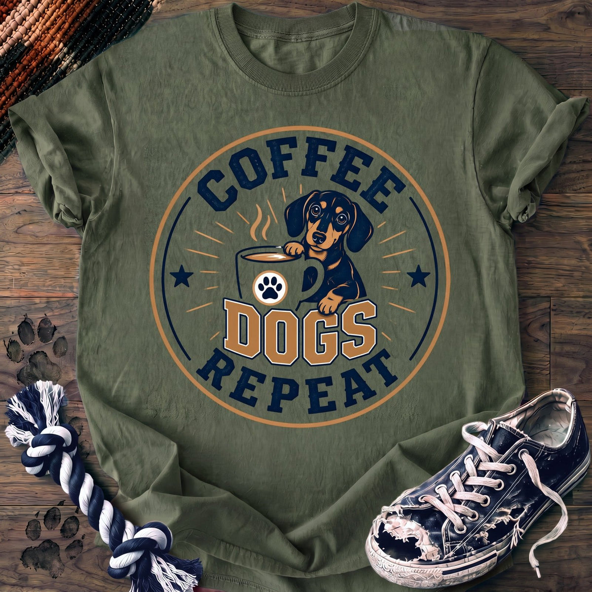 Coffee Dogs Repeat - Dachshund - PAWSSION CLUB