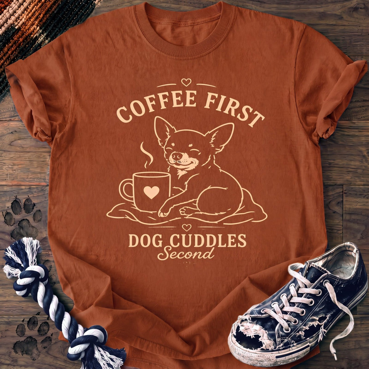 Coffee First Dog Cuddles Second - Chihuahua - PAWSSION CLUB