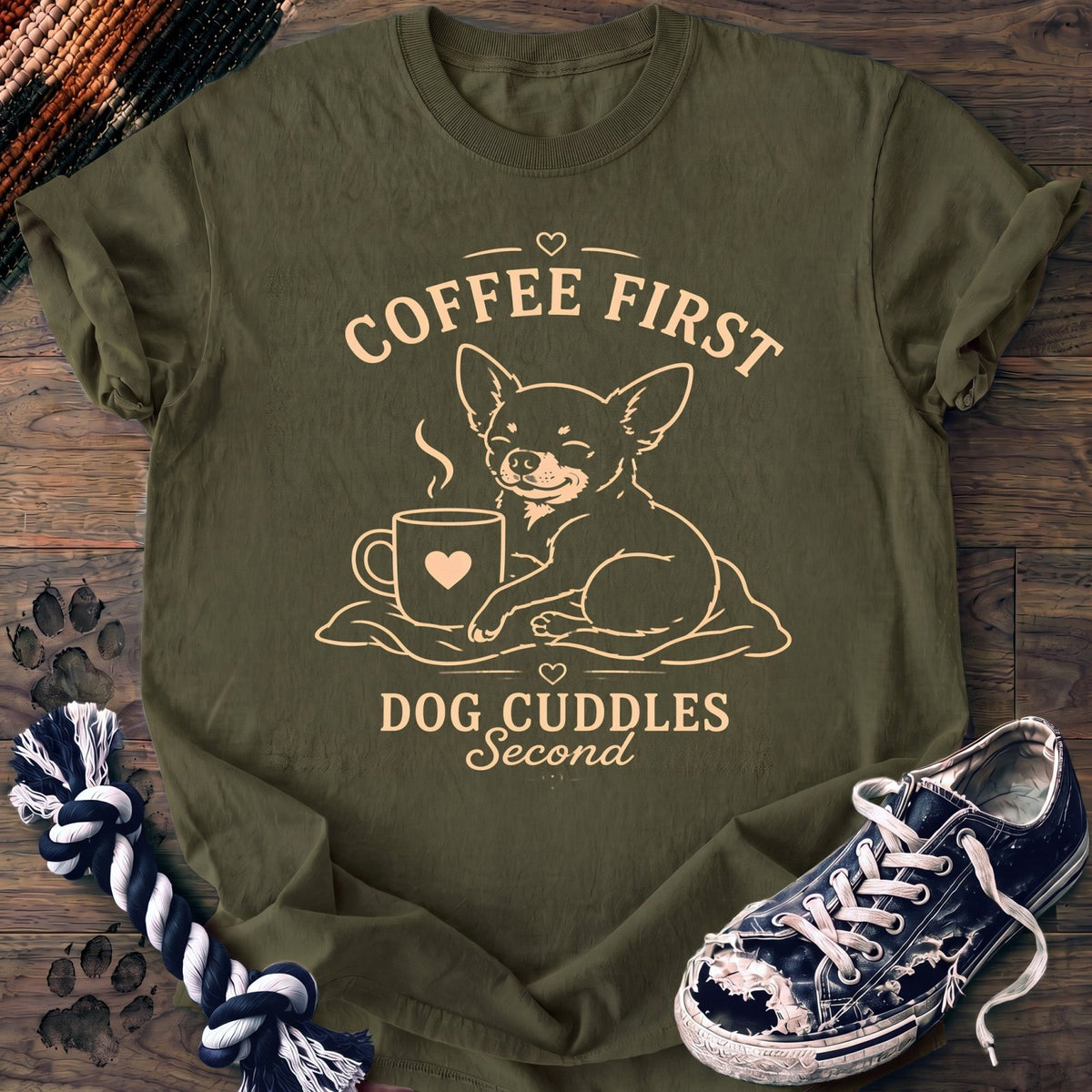 Coffee First Dog Cuddles Second - Chihuahua - PAWSSION CLUB