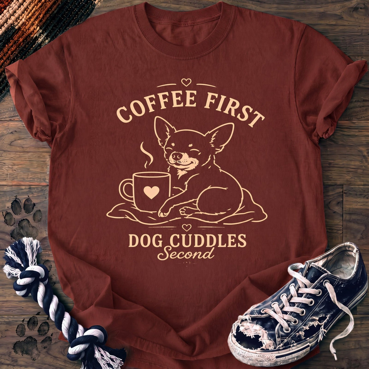Coffee First Dog Cuddles Second - Chihuahua - PAWSSION CLUB