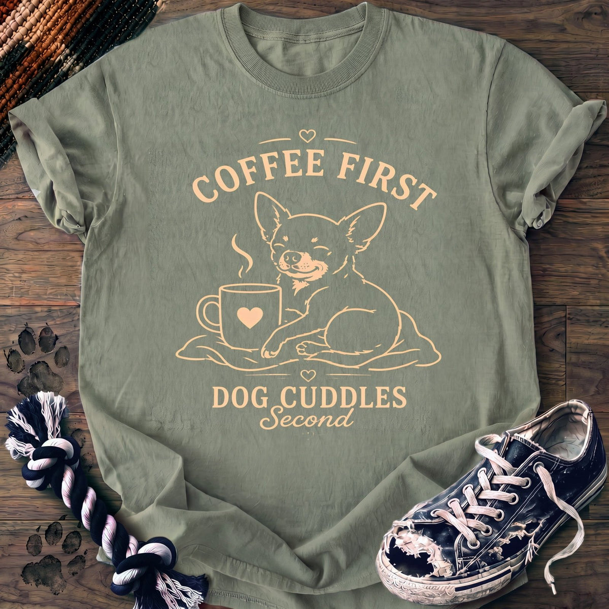 Coffee First Dog Cuddles Second - Chihuahua - PAWSSION CLUB