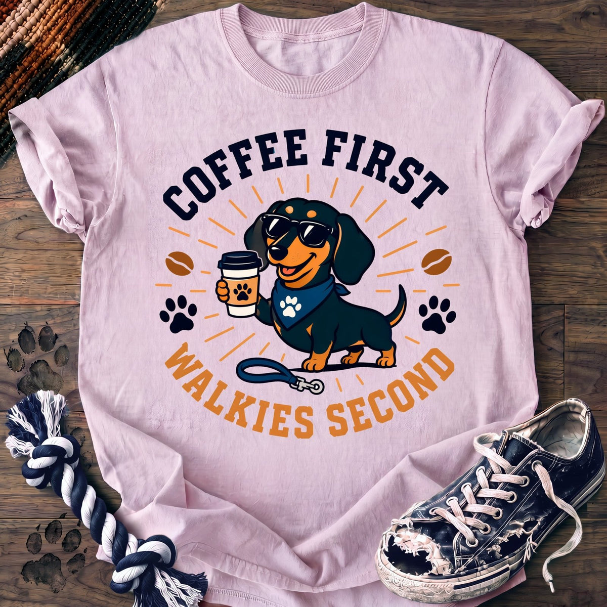 Coffee First Walkies Second - Dachshund - PAWSSION CLUB