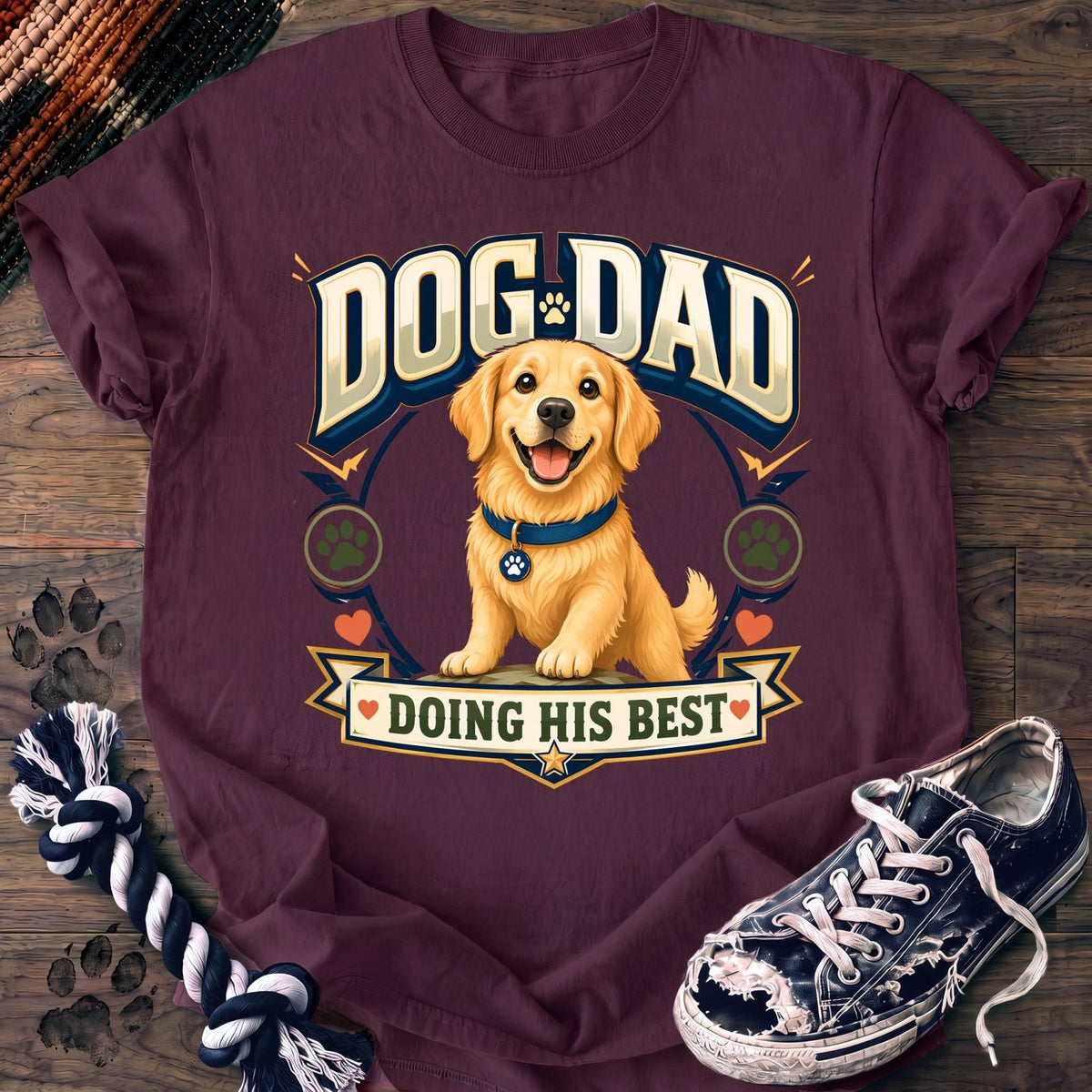 Dog Dad Doing His Best - Golden Retriever - PAWSSION CLUB