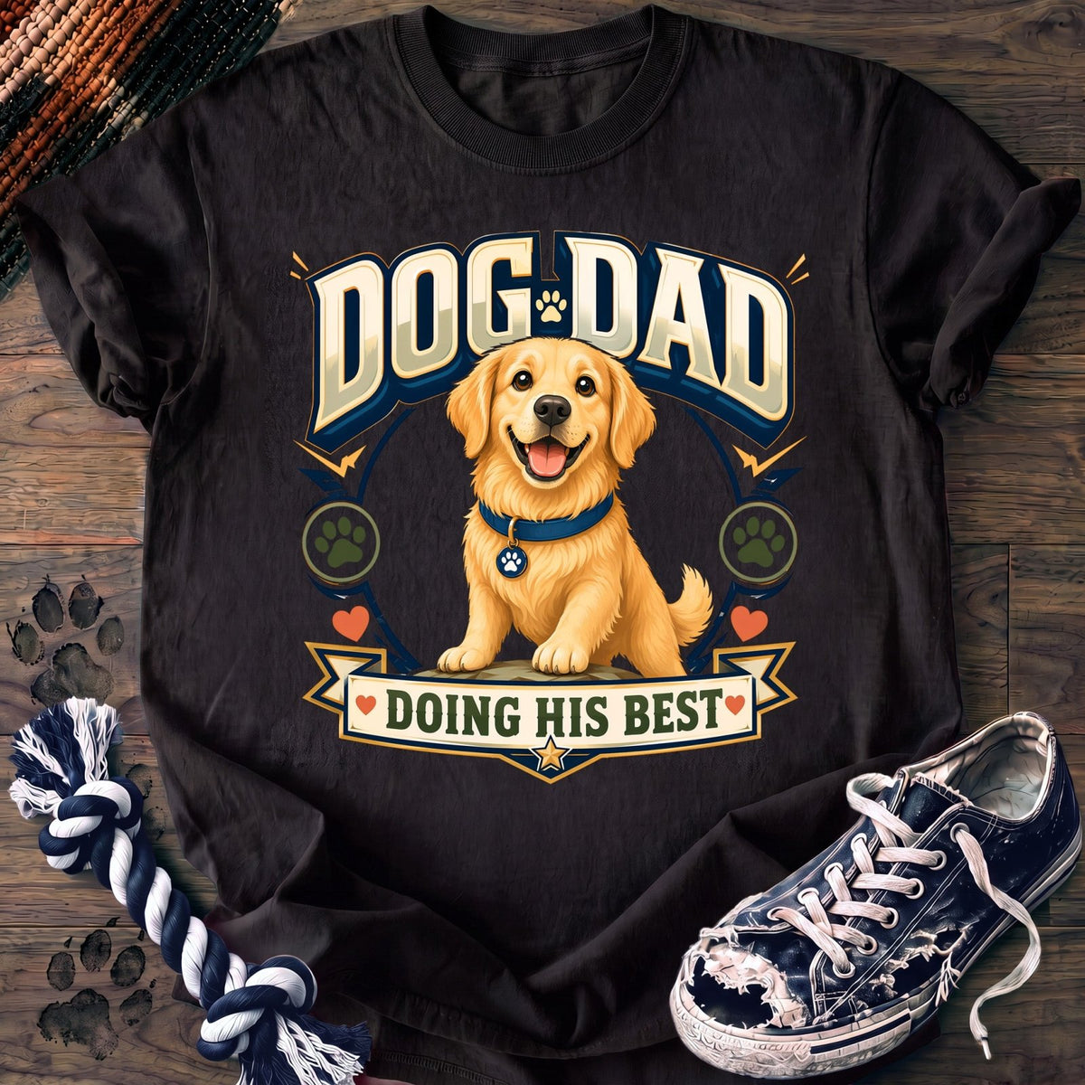 Dog Dad Doing His Best - Golden Retriever - PAWSSION CLUB