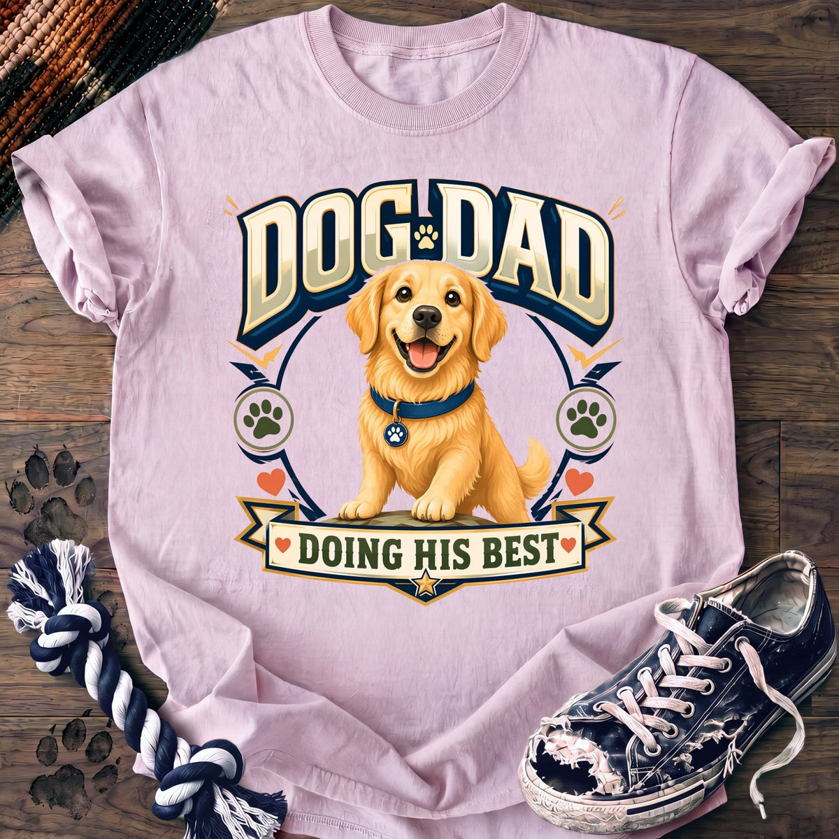 Dog Dad Doing His Best - Golden Retriever - PAWSSION CLUB
