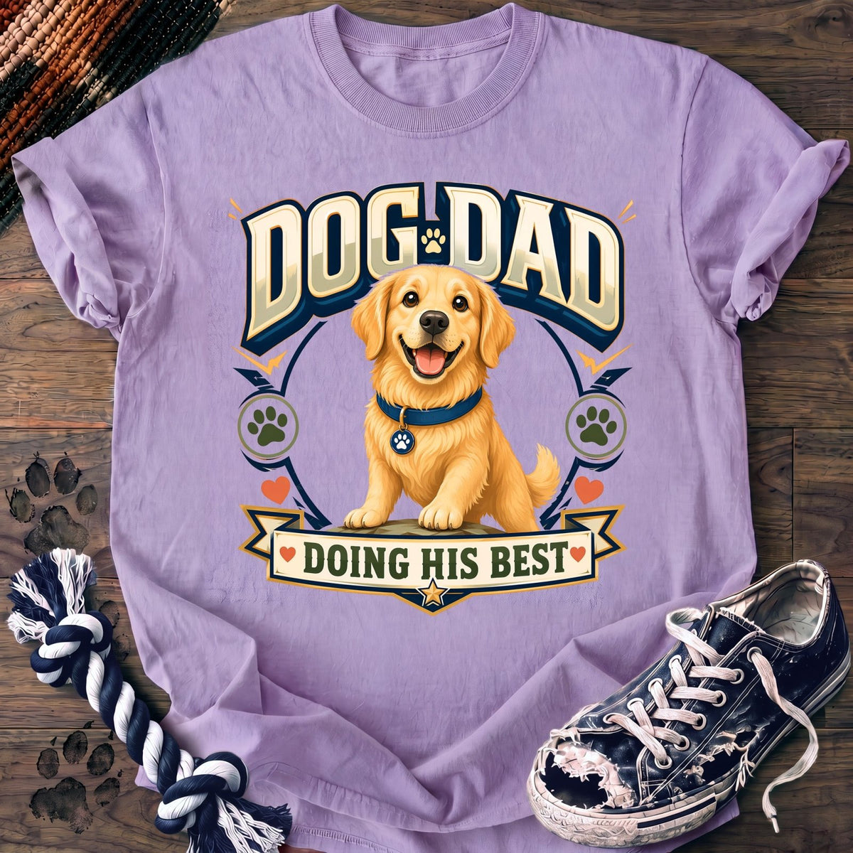 Dog Dad Doing His Best - Golden Retriever - PAWSSION CLUB