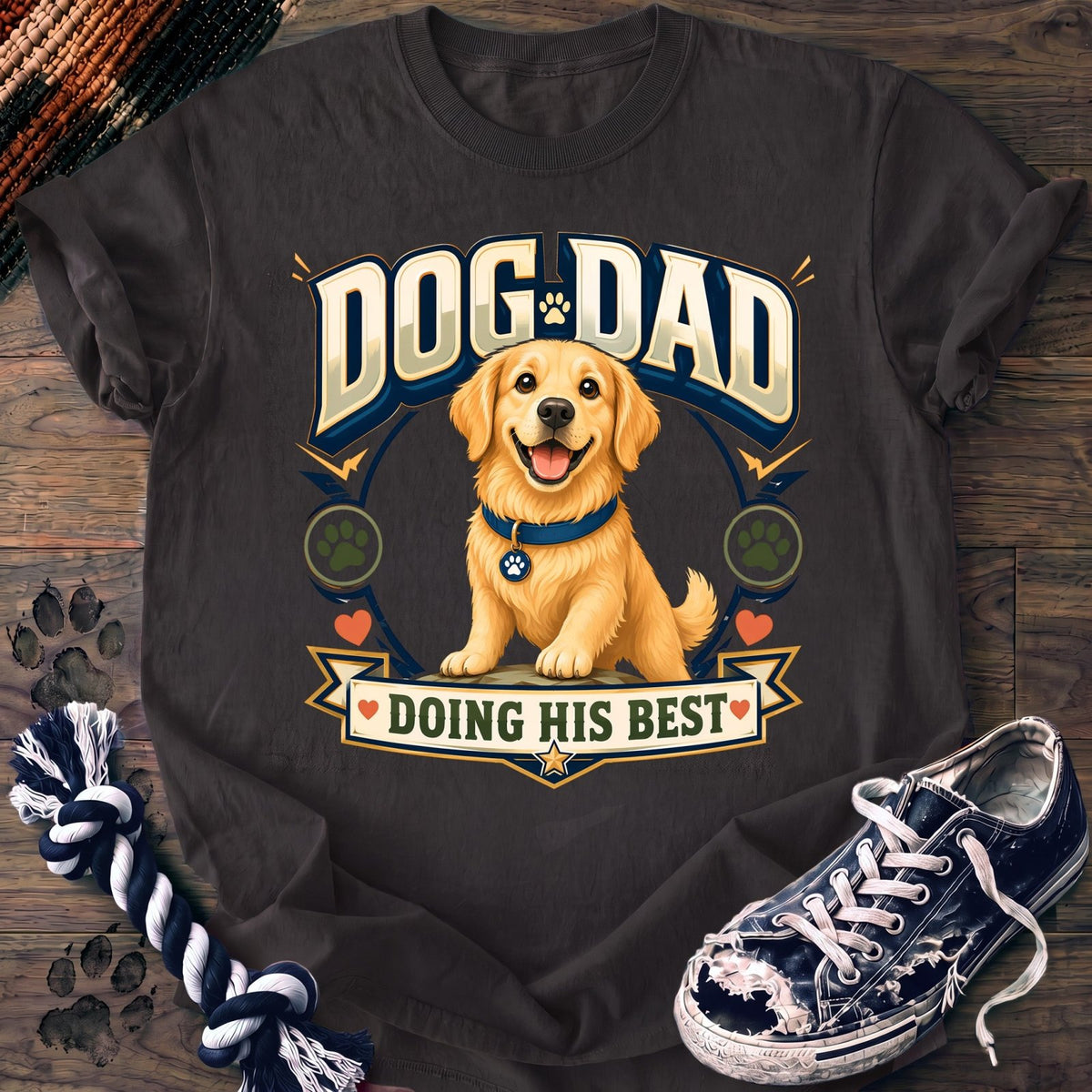 Dog Dad Doing His Best - Golden Retriever - PAWSSION CLUB