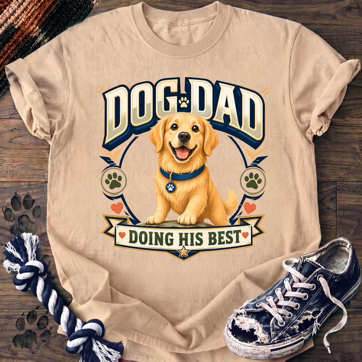 Dog Dad Doing His Best - Golden Retriever - PAWSSION CLUB
