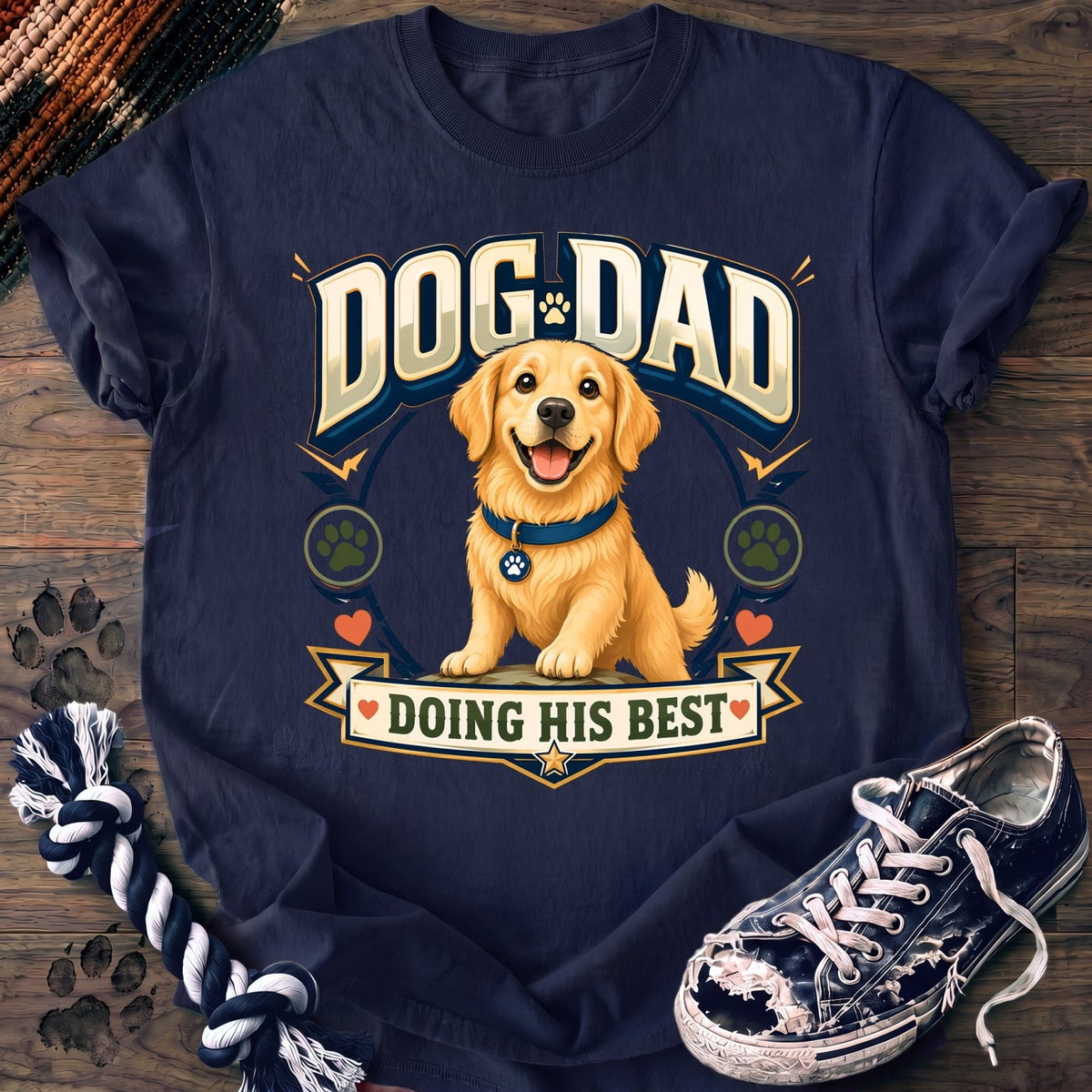 Dog Dad Doing His Best - Golden Retriever - PAWSSION CLUB