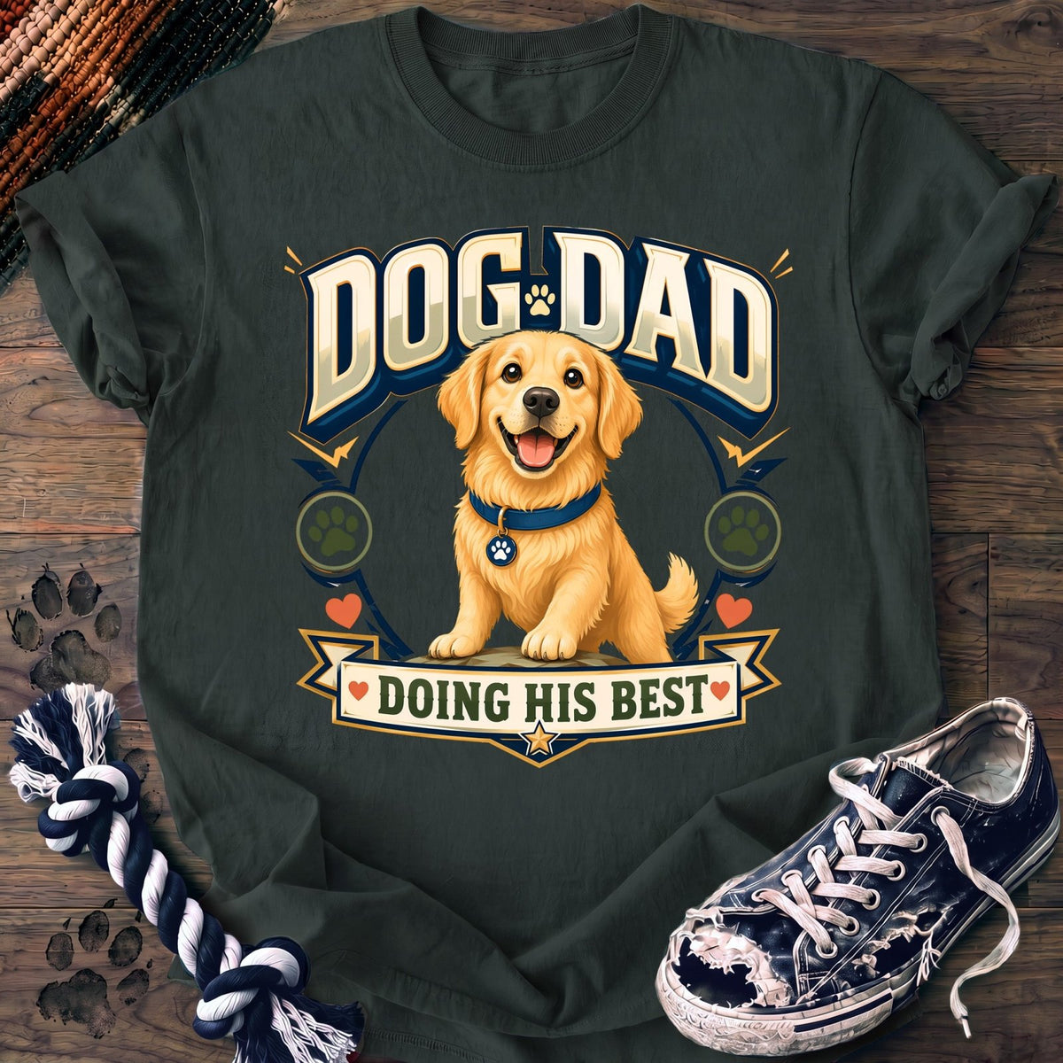 Dog Dad Doing His Best - Golden Retriever - PAWSSION CLUB