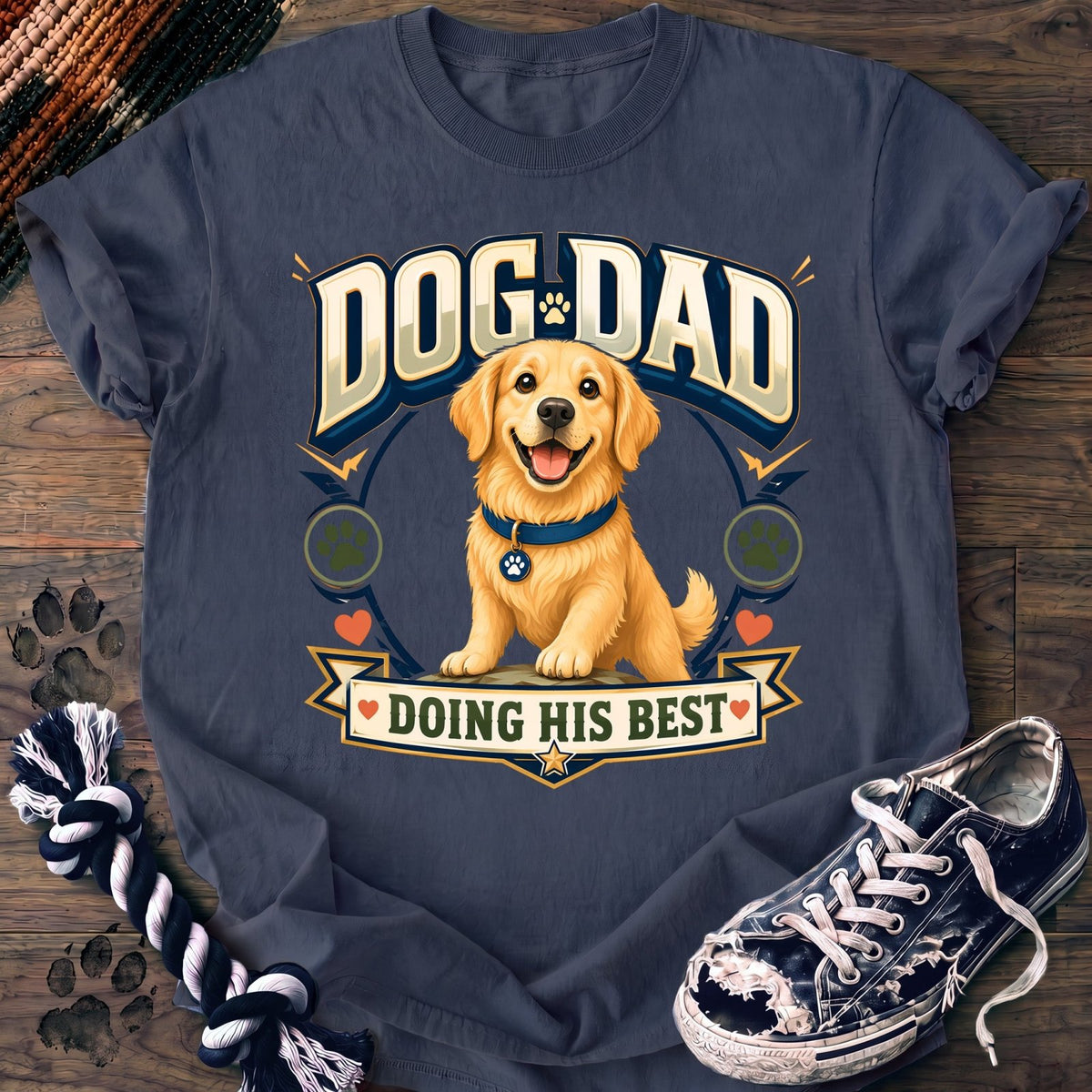 Dog Dad Doing His Best - Golden Retriever - PAWSSION CLUB