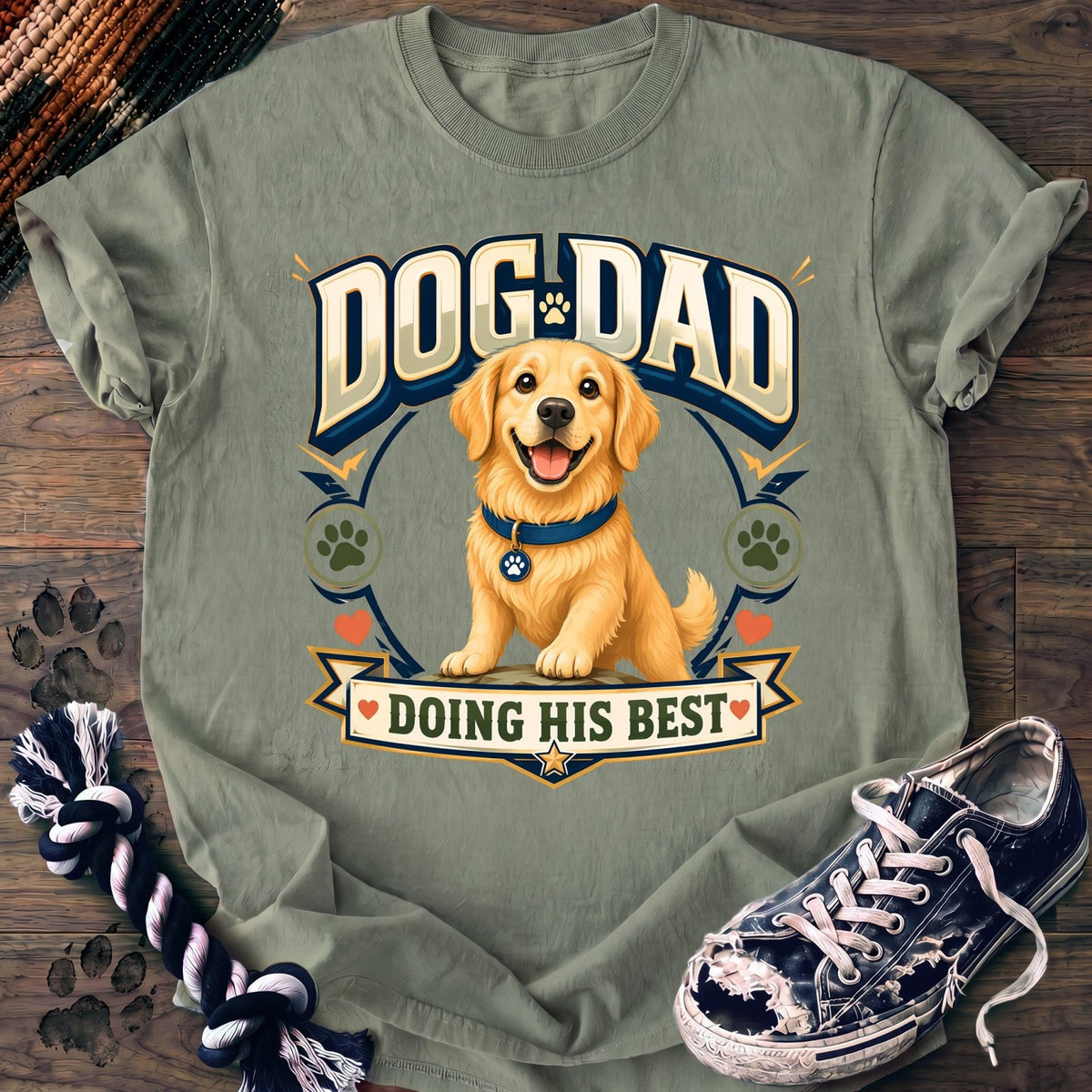 Dog Dad Doing His Best - Golden Retriever - PAWSSION CLUB