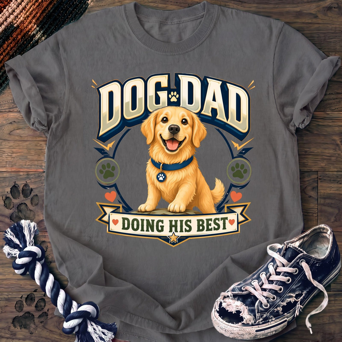 Dog Dad Doing His Best - Golden Retriever - PAWSSION CLUB