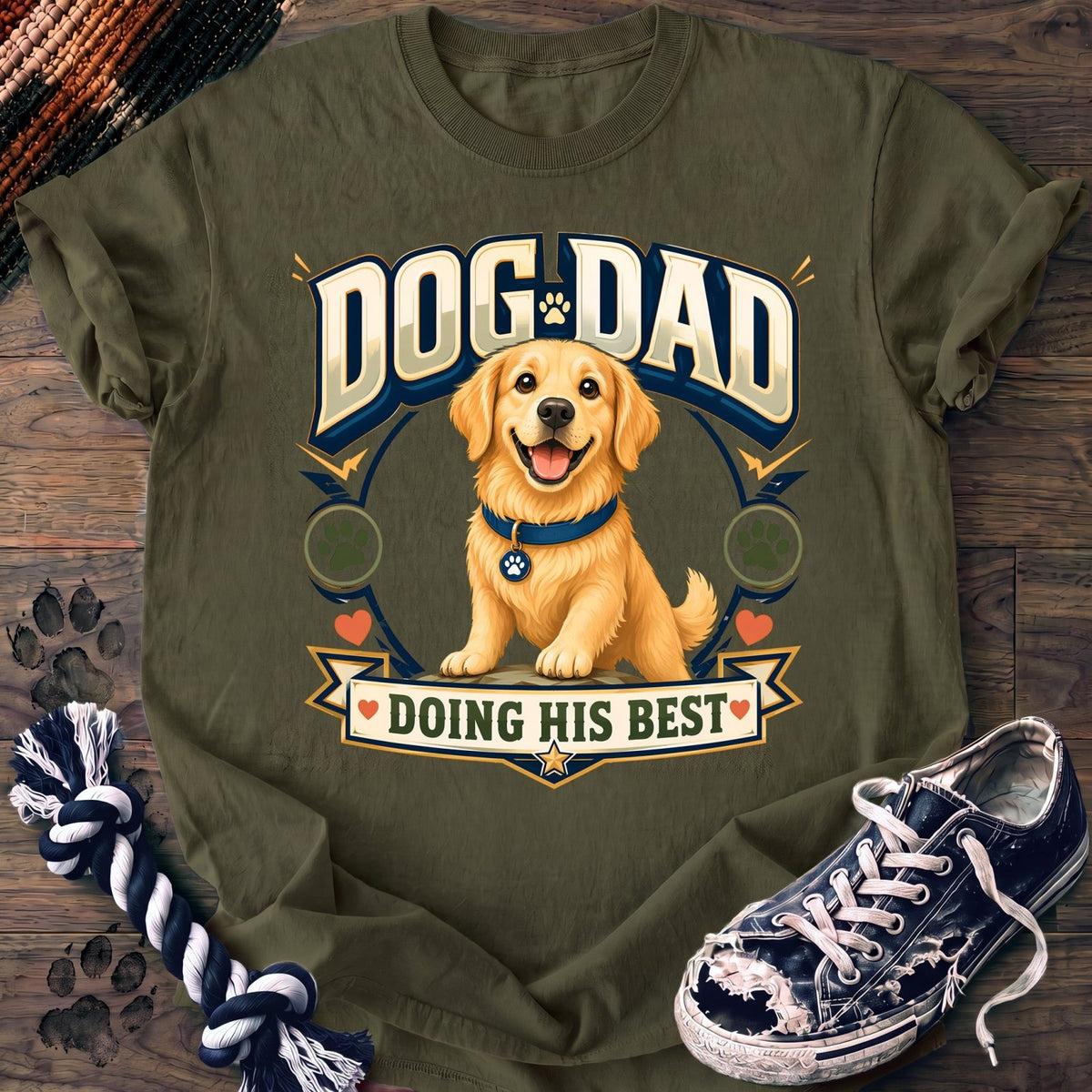Dog Dad Doing His Best - Golden Retriever - PAWSSION CLUB