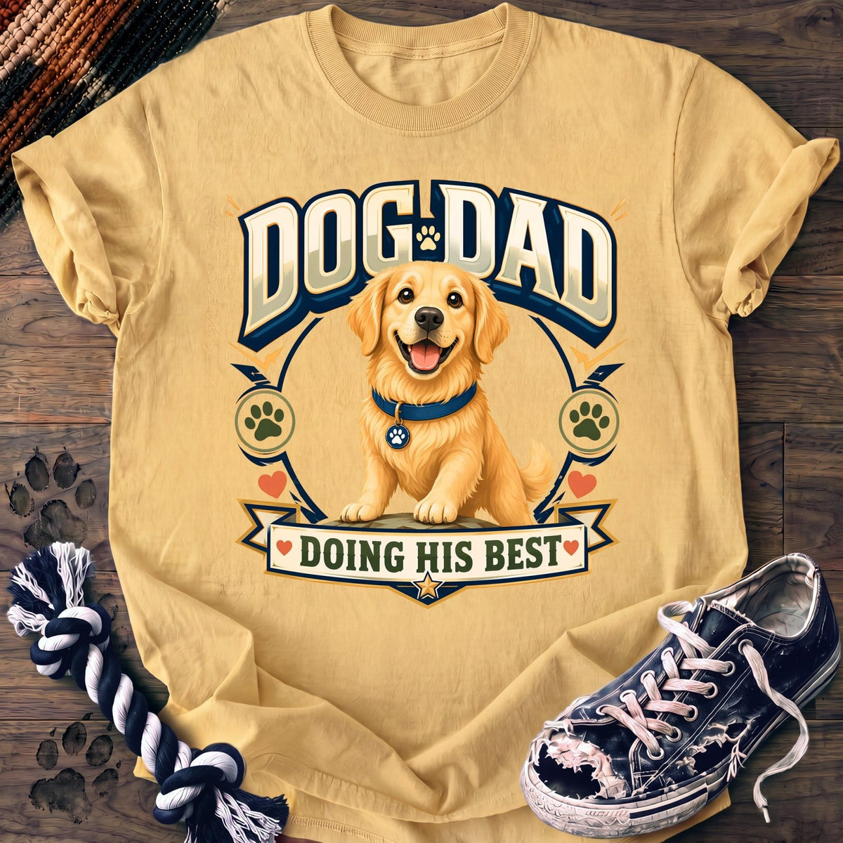 Dog Dad Doing His Best - Golden Retriever - PAWSSION CLUB