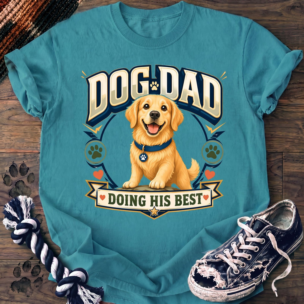 Dog Dad Doing His Best - Golden Retriever - PAWSSION CLUB