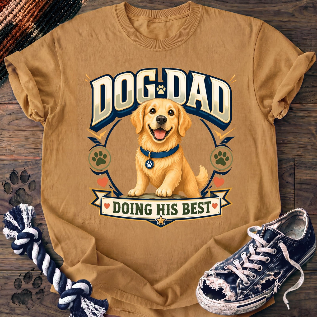 Dog Dad Doing His Best - Golden Retriever - PAWSSION CLUB