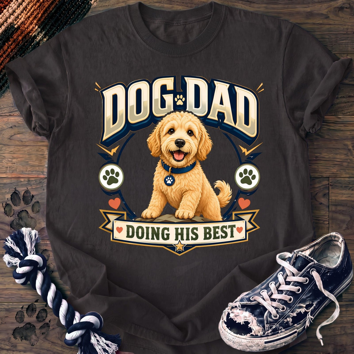 Dog Dad Doing His Best - Goldendoodle - PAWSSION CLUB