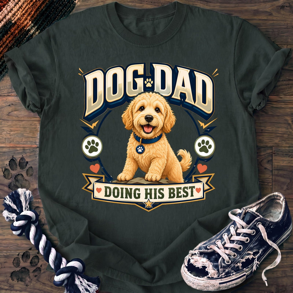 Dog Dad Doing His Best - Goldendoodle - PAWSSION CLUB