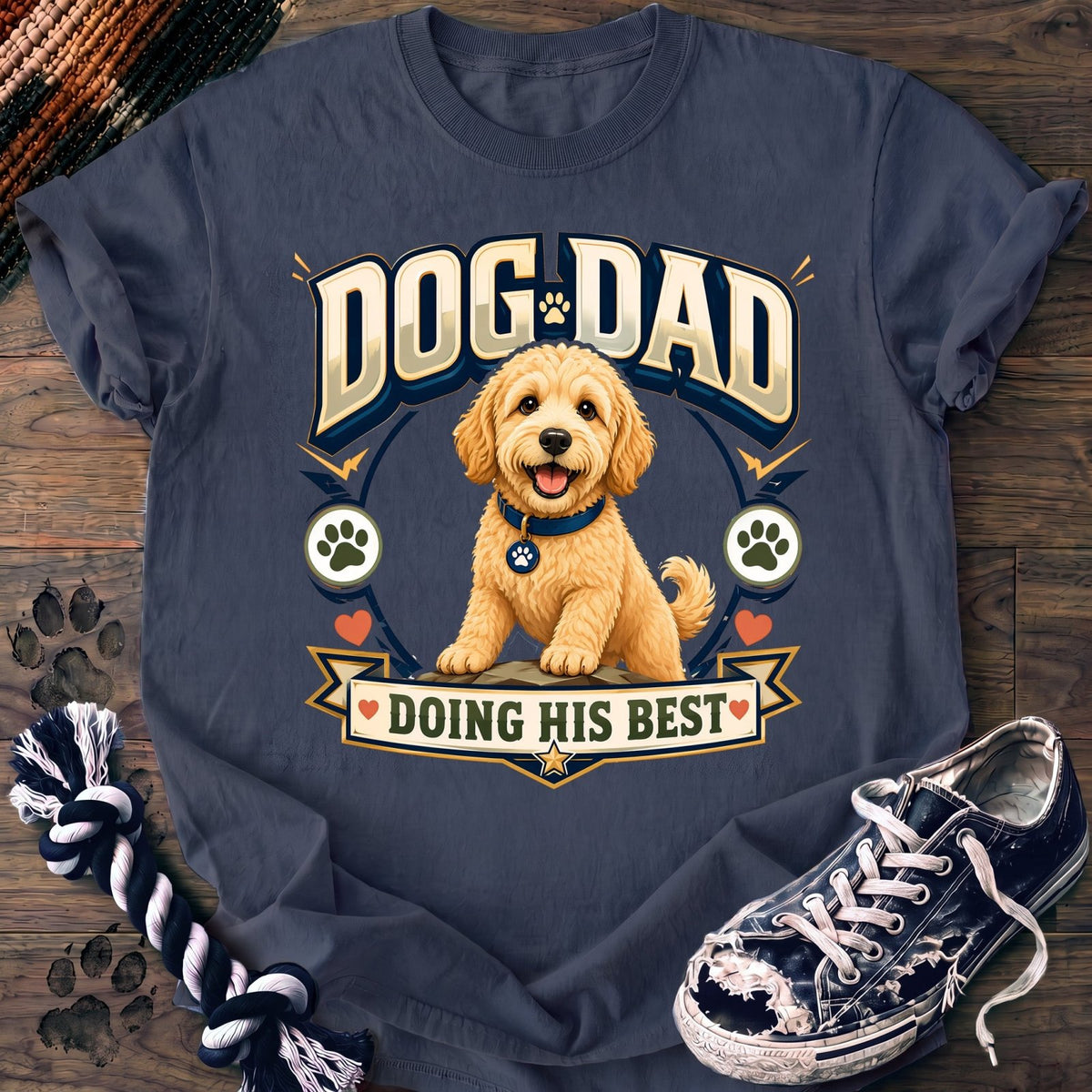 Dog Dad Doing His Best - Goldendoodle - PAWSSION CLUB