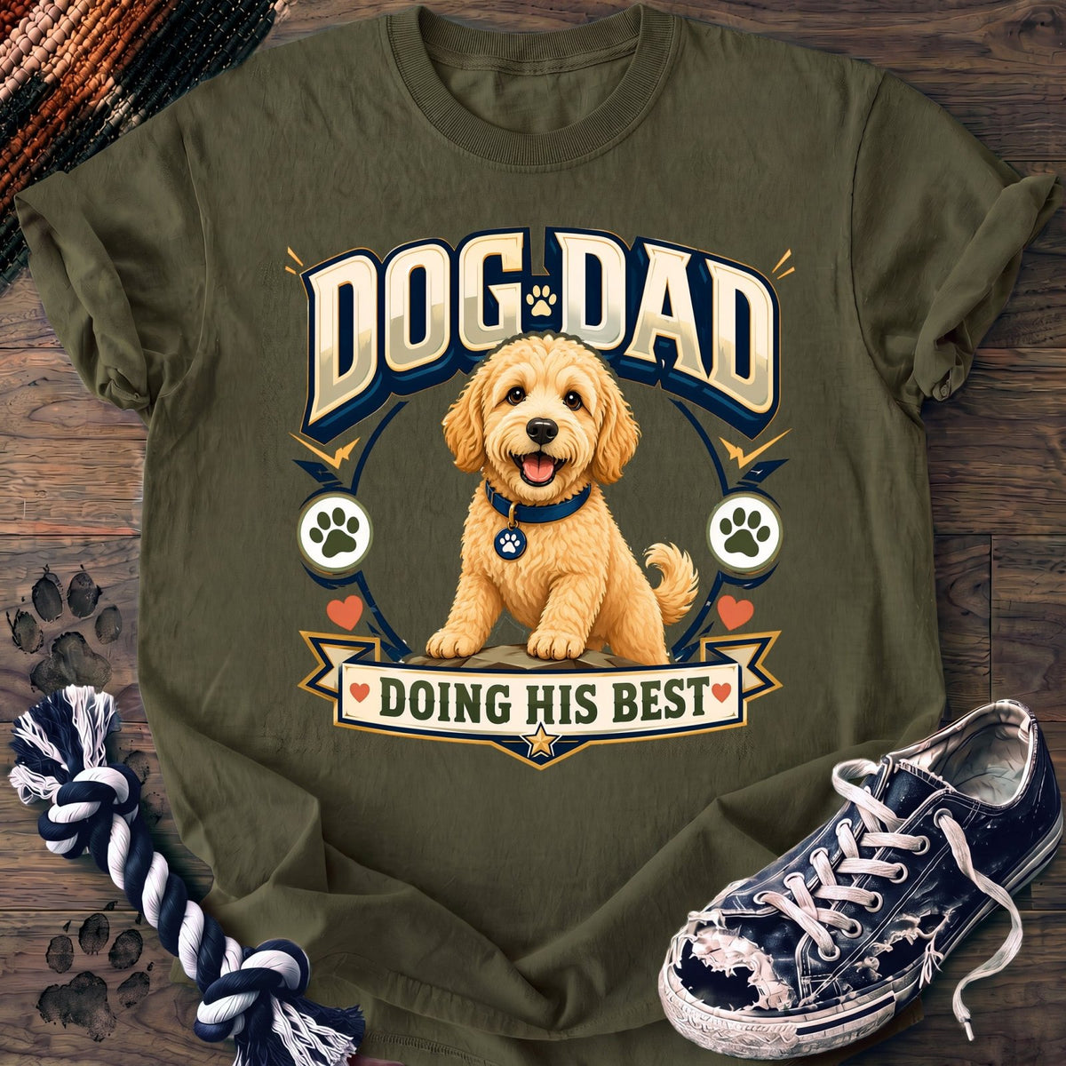 Dog Dad Doing His Best - Goldendoodle - PAWSSION CLUB