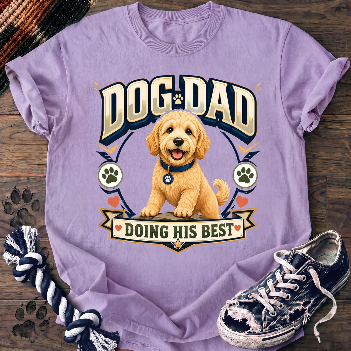Dog Dad Doing His Best - Goldendoodle - PAWSSION CLUB