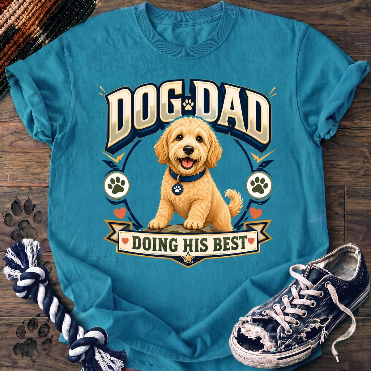 Dog Dad Doing His Best - Goldendoodle - PAWSSION CLUB