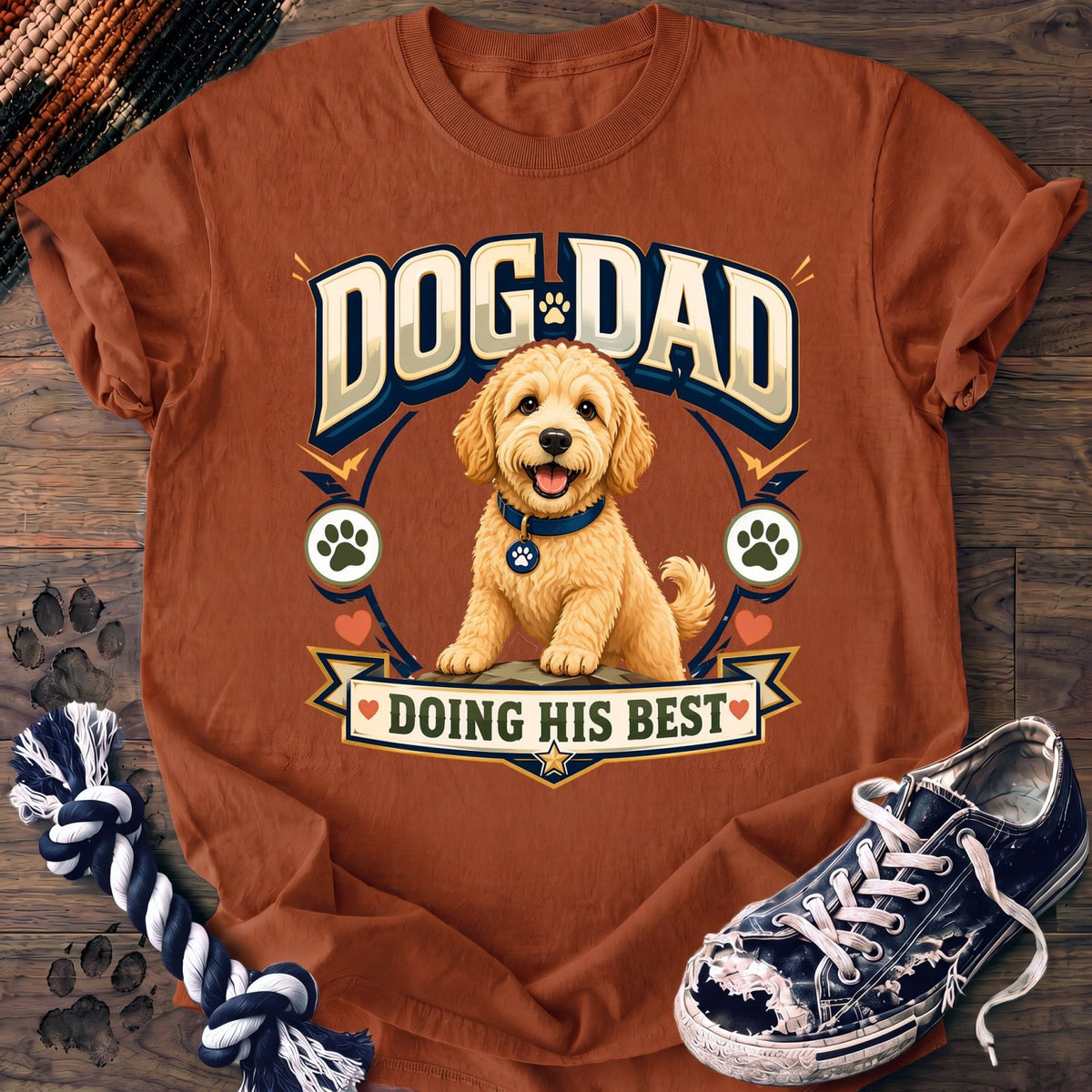Dog Dad Doing His Best - Goldendoodle - PAWSSION CLUB
