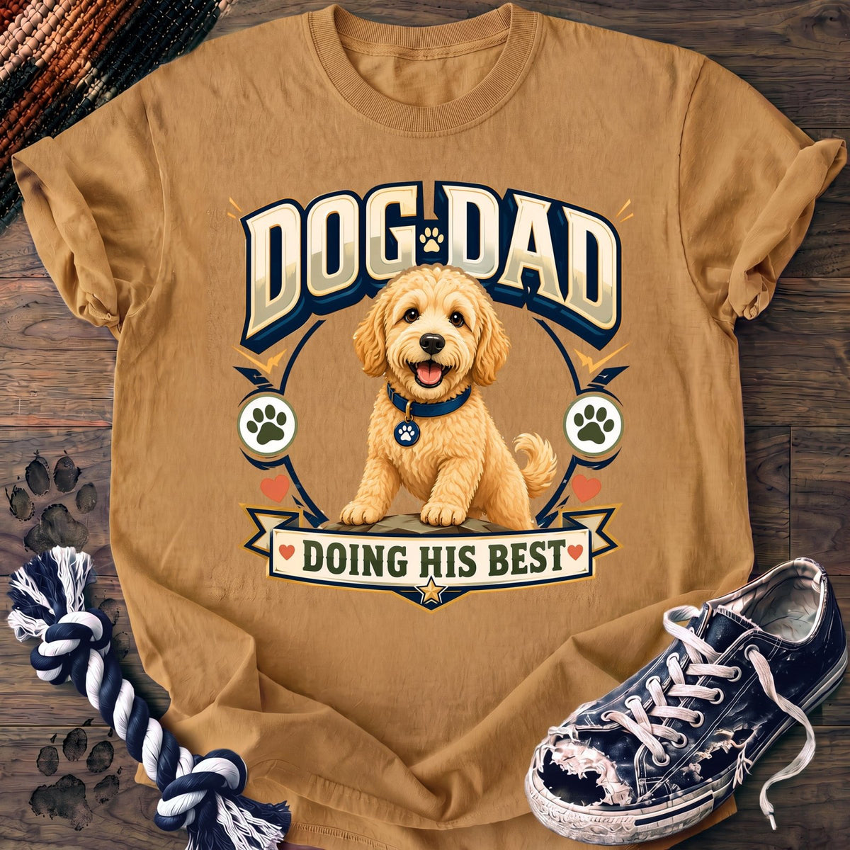 Dog Dad Doing His Best - Goldendoodle - PAWSSION CLUB