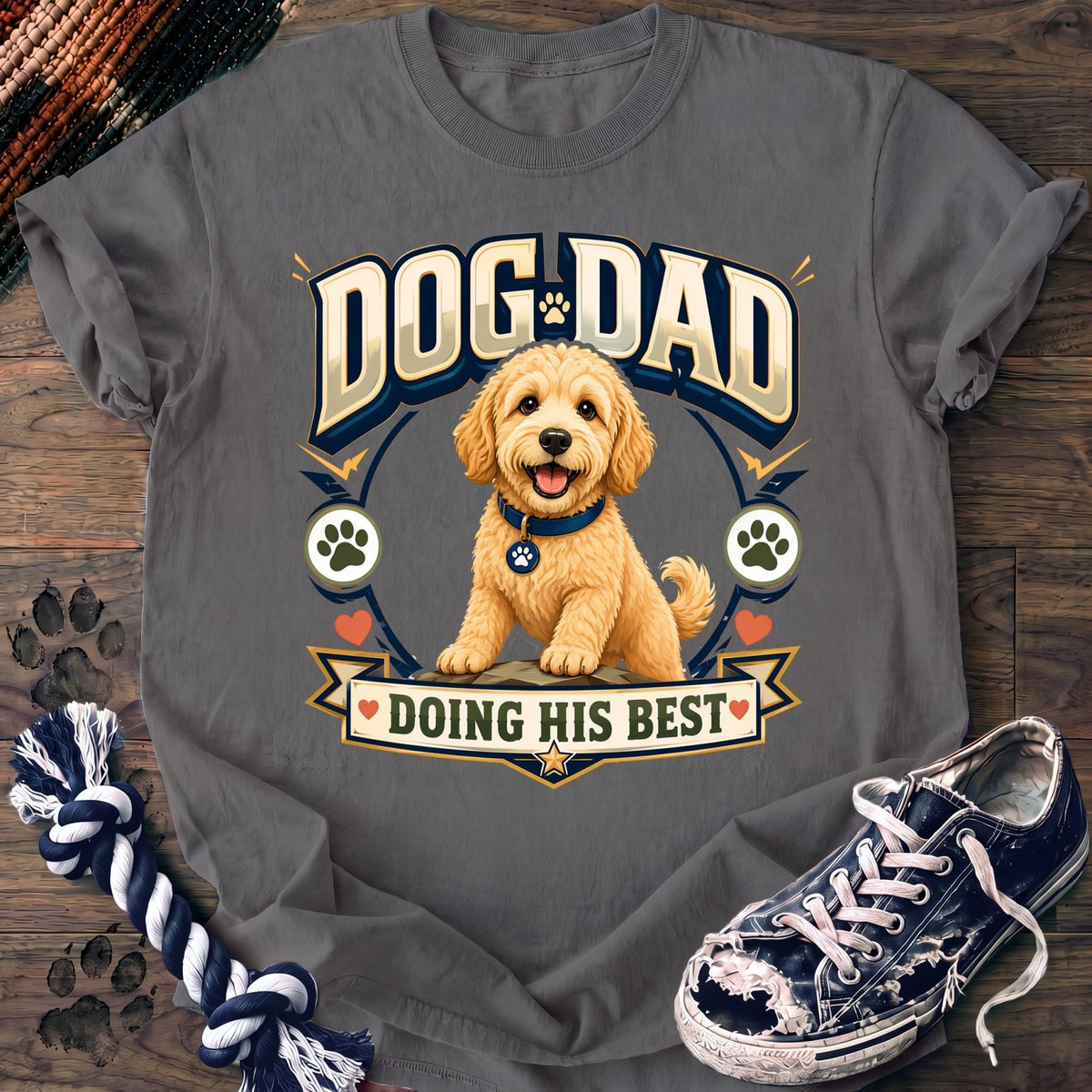 Dog Dad Doing His Best - Goldendoodle - PAWSSION CLUB