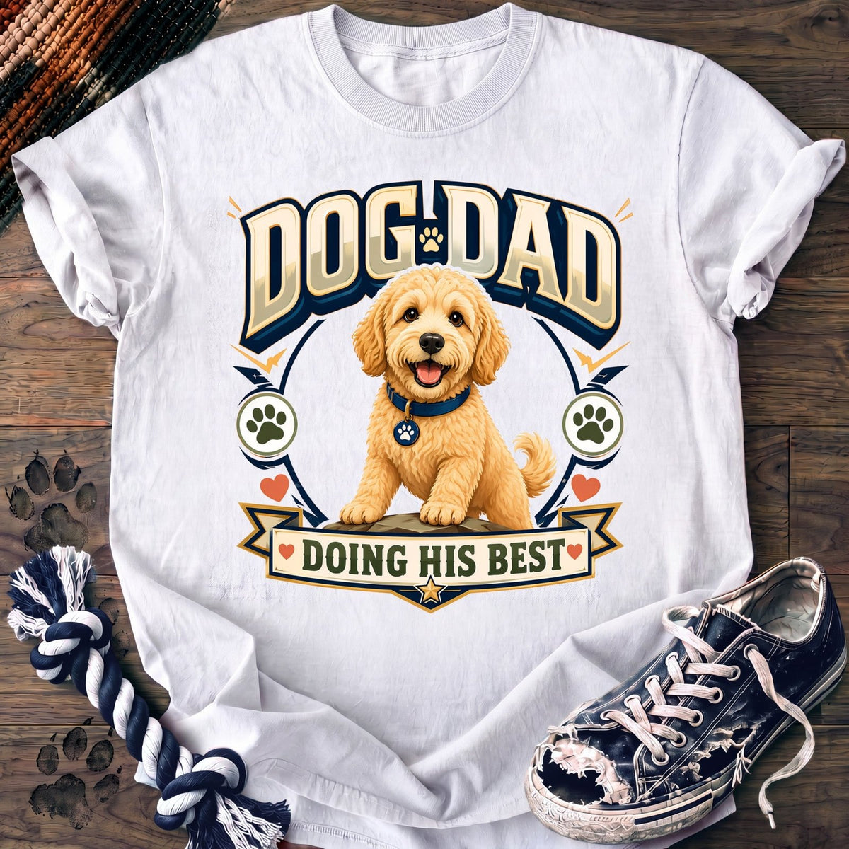 Dog Dad Doing His Best - Goldendoodle - PAWSSION CLUB